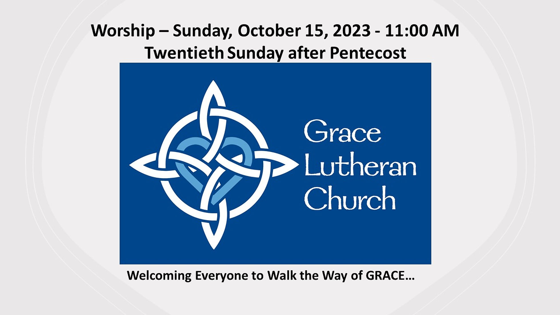 Sunday, October 15, 2023 - Twentieth Sunday after Pentecost